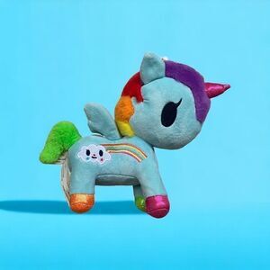 Aurora World Pixie Tokidoki Plush Unicorn Green Rainbow Pegasus Stuffed Animal 7